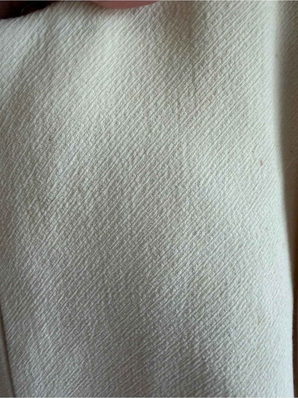 J. Crew Double Cloth Collarless Coat Jacket Wool Cream Size 0 A8918